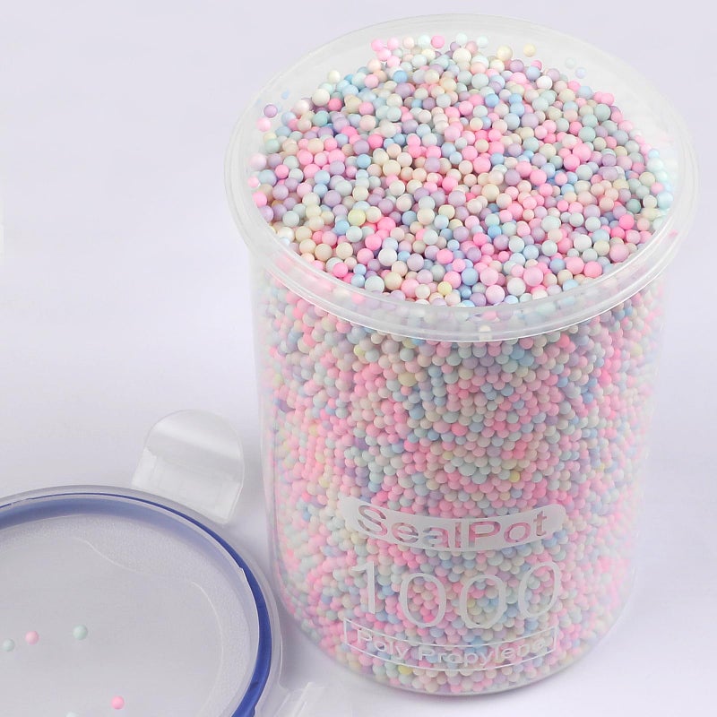 CCINEE 80000 Pieces Foam Balls Slime Supplies Colorful Foam Beads 2-3mm for Art Homemade Slime, Wedding and Party Decorations - Image 5