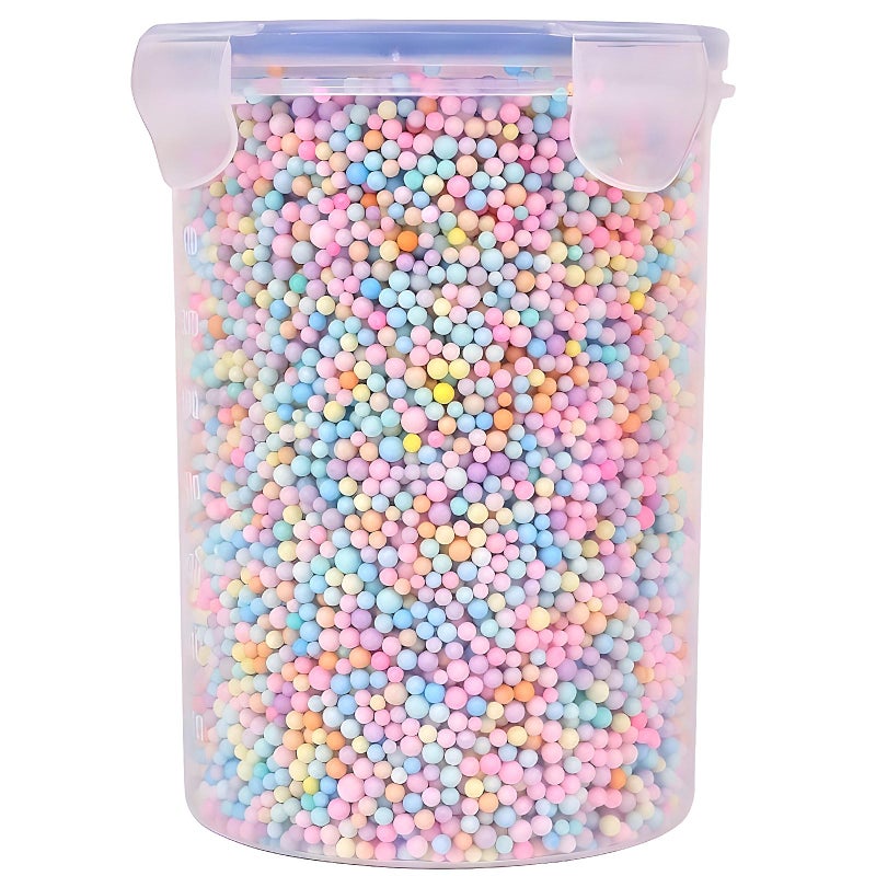 CCINEE 80000 Pieces Foam Balls Slime Supplies Colorful Foam Beads 2-3mm for Art Homemade Slime, Wedding and Party Decorations - Image 1