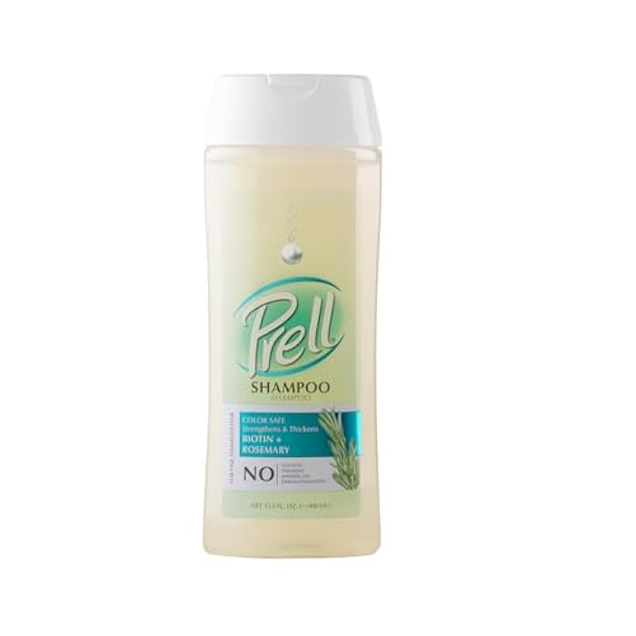 Prell Biotin & Rosemary Shampoo – Strengthens & Thickens Fine Damaged Hair | Color-Safe Formula | 13.5 fl oz | Pack of 2 - Image 1
