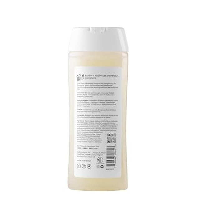 Prell Biotin & Rosemary Shampoo – Strengthens & Thickens Fine Damaged Hair | Color-Safe Formula | 13.5 fl oz | Pack of 2 - Image 2