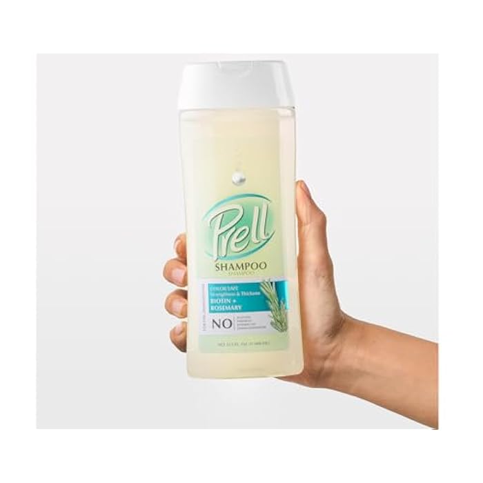 Prell Biotin & Rosemary Shampoo – Strengthens & Thickens Fine Damaged Hair | Color-Safe Formula | 13.5 fl oz | Pack of 2 - Image 4