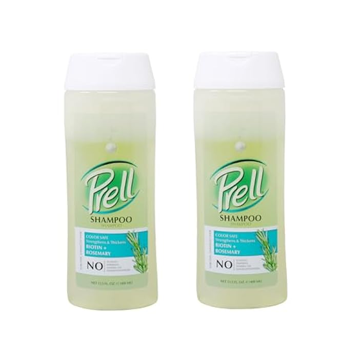 Prell Biotin & Rosemary Shampoo – Strengthens & Thickens Fine Damaged Hair | Color-Safe Formula | 13.5 fl oz | Pack of 2 - Image 5