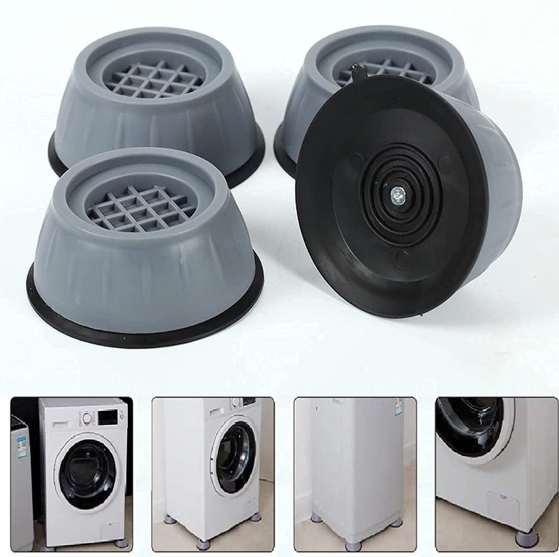 VATSAL VATSAL Washing Machine Vibration Stopper Washing Machine Shock Absorber Noise Walk Heightening Pads with Suction Cup Feet Prevent Moving Shaking Universal Size Set of 4 pcs  - Image 1