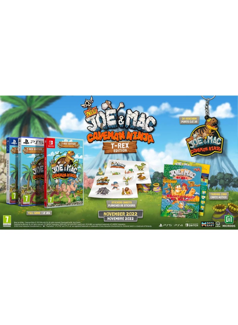 ميكرودس New Joe & Mac: Caveman Ninja [T-Rex Edition] - PlayStation 5 (PS5) - playstation_5_ps5 - Image 2