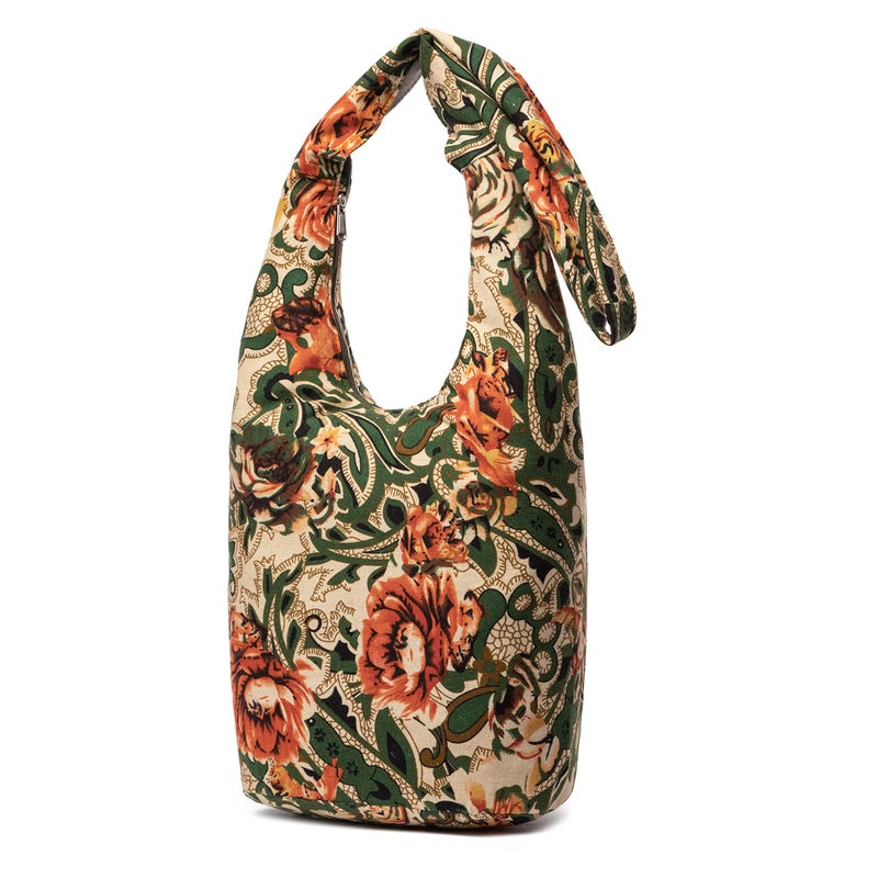 Coton Pose Women Shoulder Handbags Fashion canvas Hippie Crossbody Bags Bohemian Animal Prints Hobo Bags (Army Green) - Image 2