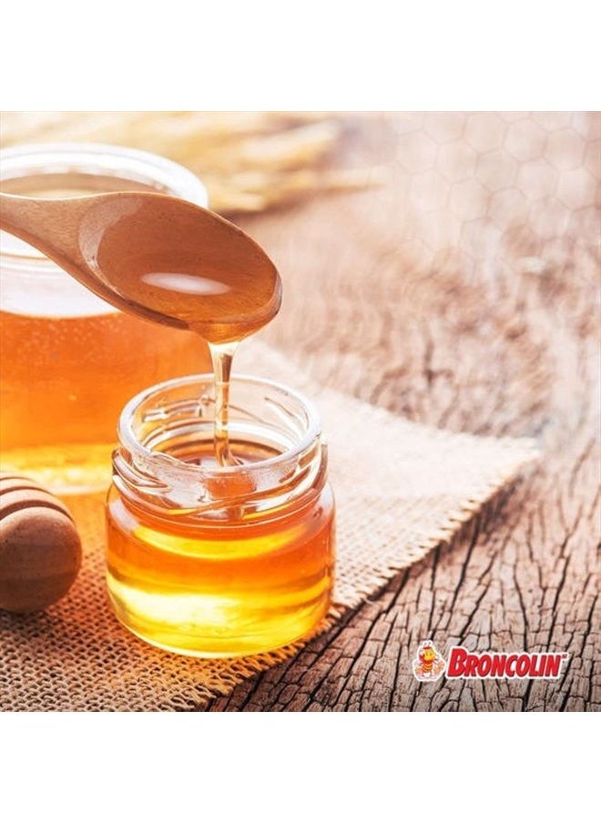 Broncolin - Honey Syrup with Natural Plant Extracts, Helps Relieve Cough, 11.4 Oz, Bottle - Image 1