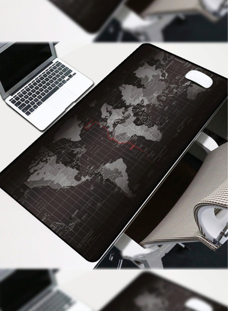 كبير دائم غير انزلاقي خريطة العالم لوحة الماوس -مثالي للعب و مكتب استخدام الحجم:700*300*3MM 800*300*3MM 900*400*3MM. 900*400*3MM. - Image 3