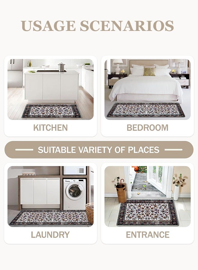 2 PCS Kitchen Floor Mats Rugs Set, Cushion Floor Carpet, Waterproof, Oil Resistant and Anti-Fatigue PU Standing Mat for Kitchen, Floor, Office, Sink, Laundry 45*75CM+45*120CM - Image 3