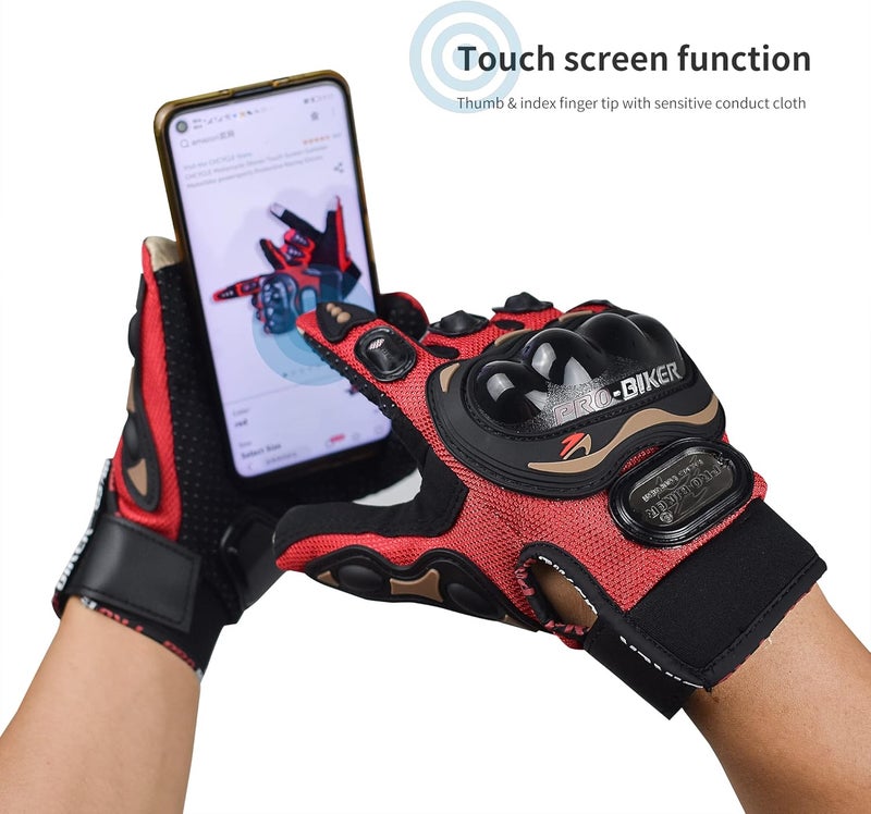 CHCYCLE Touch Screen Motorcycle Gloves for Summer - Protective Racing Gear - Image 2