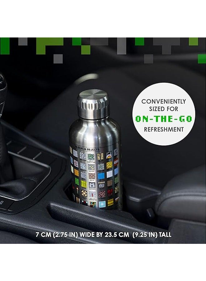 Minecraft Metal Water Bottle | Officially Licensed Gaming Merchandise - Image 4