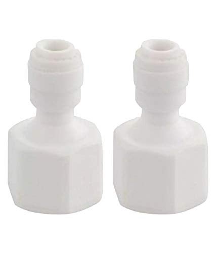 APure APure RO Female Straight Connector with Teflon Tape 12inch White Set of 2 - Image 4