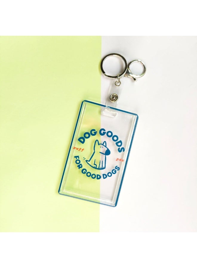 NIBEMINENT 1 - Piece Smiling Face Kpop Photo Card Holder Pendant Key Chain ID Badge Holder ID Card Holder Photo Card Protector for School ID Office ID Access Card for Women Girls