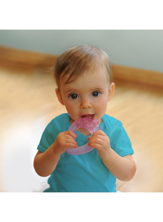 green sprouts Cooling Teether (One Size, Pink Strawberry) - Image 3