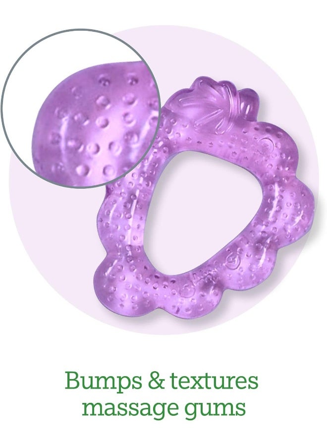 green sprouts Cooling Teether (One Size, Pink Strawberry) - Image 5