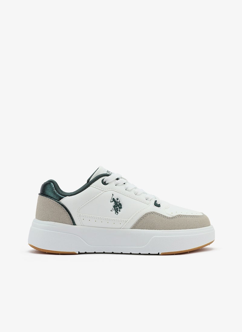 U.S. Polo Assn. Women's White Sneakers - Bold Rugged Shoes with Style and Durable Sole for Outdoor Wear - Image 1