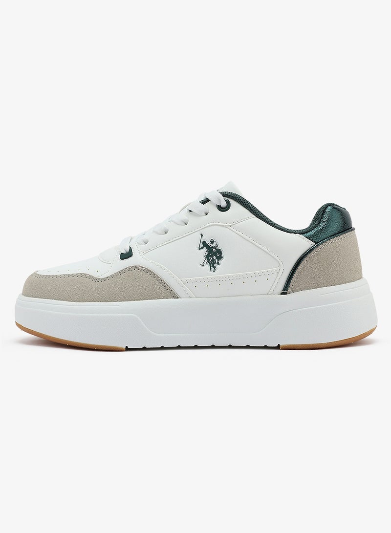 U.S. Polo Assn. Women's White Sneakers - Bold Rugged Shoes with Style and Durable Sole for Outdoor Wear - Image 3