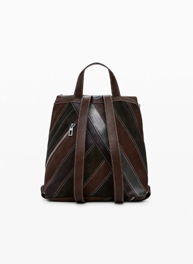 DESIGUAL Small backpack with straps and zippers