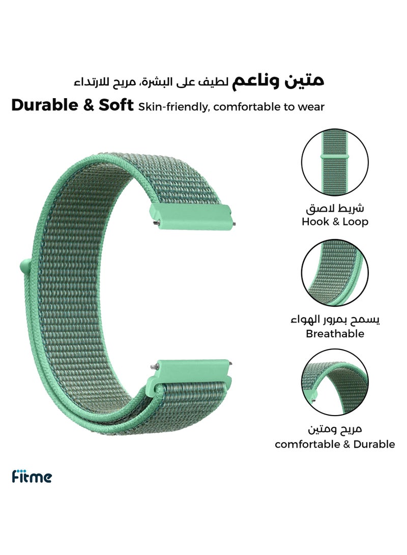 FITME Nylon Loop Band For Huawei Watch GT (46mm) / Watch GT 2e (46mm) / GT 2 / GT 2 Pro / GT 3 / GT 3 Pro (46mm) / GT Runner / GT 4 (46mm) / GT5 (46mm) \ GT5 pro (46mm) - (22mm)  - Image 2