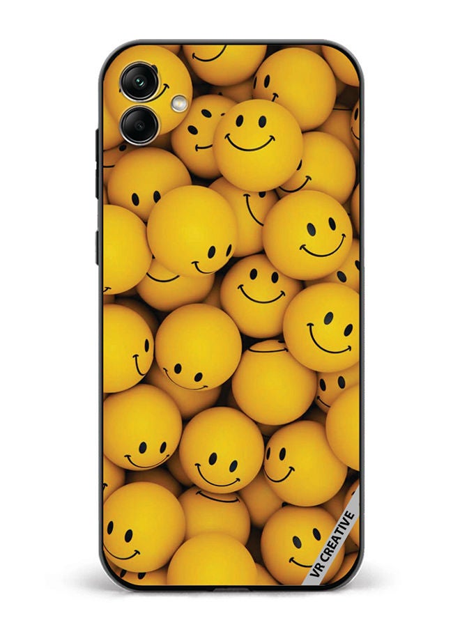 VR CREATIVE Protective Case Cover For Samsung Galaxy A04 Smiley Design Multicolour - Image 1