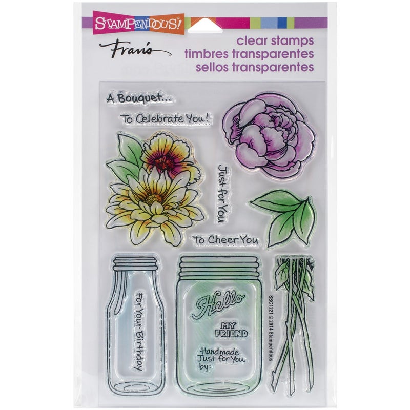Stampendous, Clear Stamp Set, Bouquet for You - Image 3