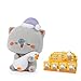 BEEMAI Mitao Cat Love is Like A Peach Series 8PCs Set of 8 No Repeat Blind Box Random Design Cute Figures Collectible Toys Birthday Gifts - Image 2