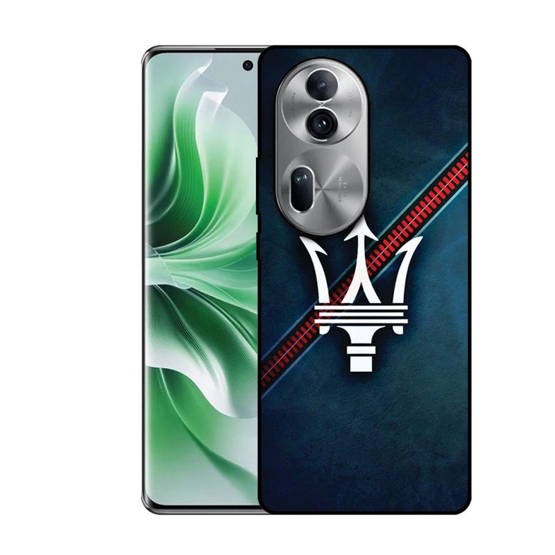 الصيد العين غطاء حماية مطبوع لهاتف Oppo Reno 11 - شعار مازيراتي - Image 1