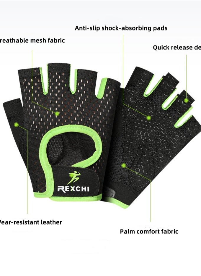 REXCHI Fitness weightlifting non-slip gloves breathable thin sports gloves  - Image 3
