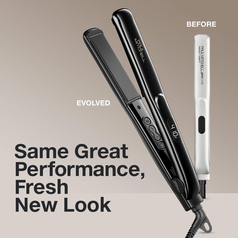 Paul Mitchell Style+ 1" Ceramic Flat Iron, Adjustable Heat Settings, for Straightening + Curling - Image 2