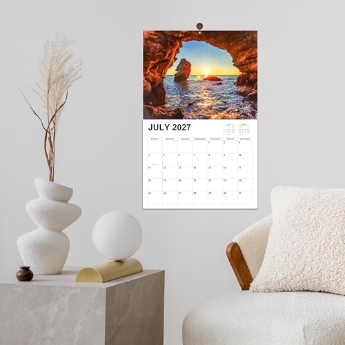 Chambom 2026-2027 Calendar - 18 Month Wall Calendar 2026-2027 JUL 2026 - DEC 2027, Wall Calendar Large Blocks, Calendar Wall for Office School Home Organizing & Planning, 11" x 17"(open) - Image 2
