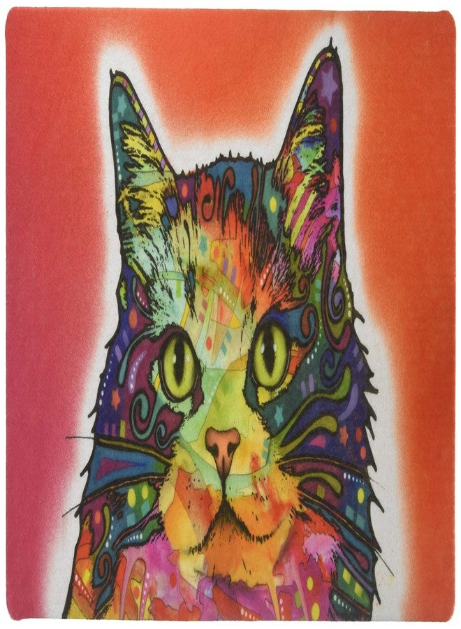 Drymate Pet Placemat, Dean Russo Designs, Dog Food Mat, Cat Food Mat, Zorb-Tech Anti Flow Technology for Surface Protection (USA Made) (12" x 20", Ragamuffin) - Image 1