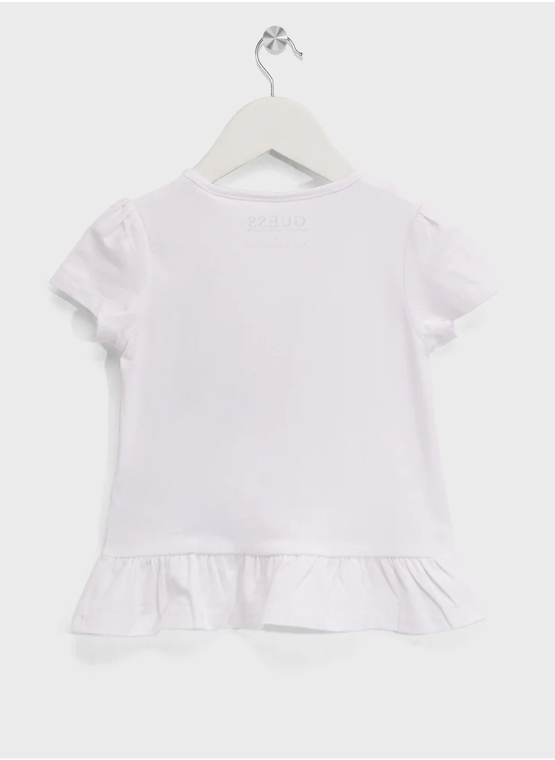 جس Kids Printed Crew Neck T-Shirt