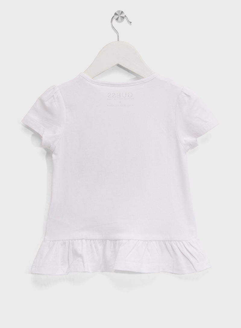 GUESS Kids Printed Crew Neck T-Shirt - Image 2