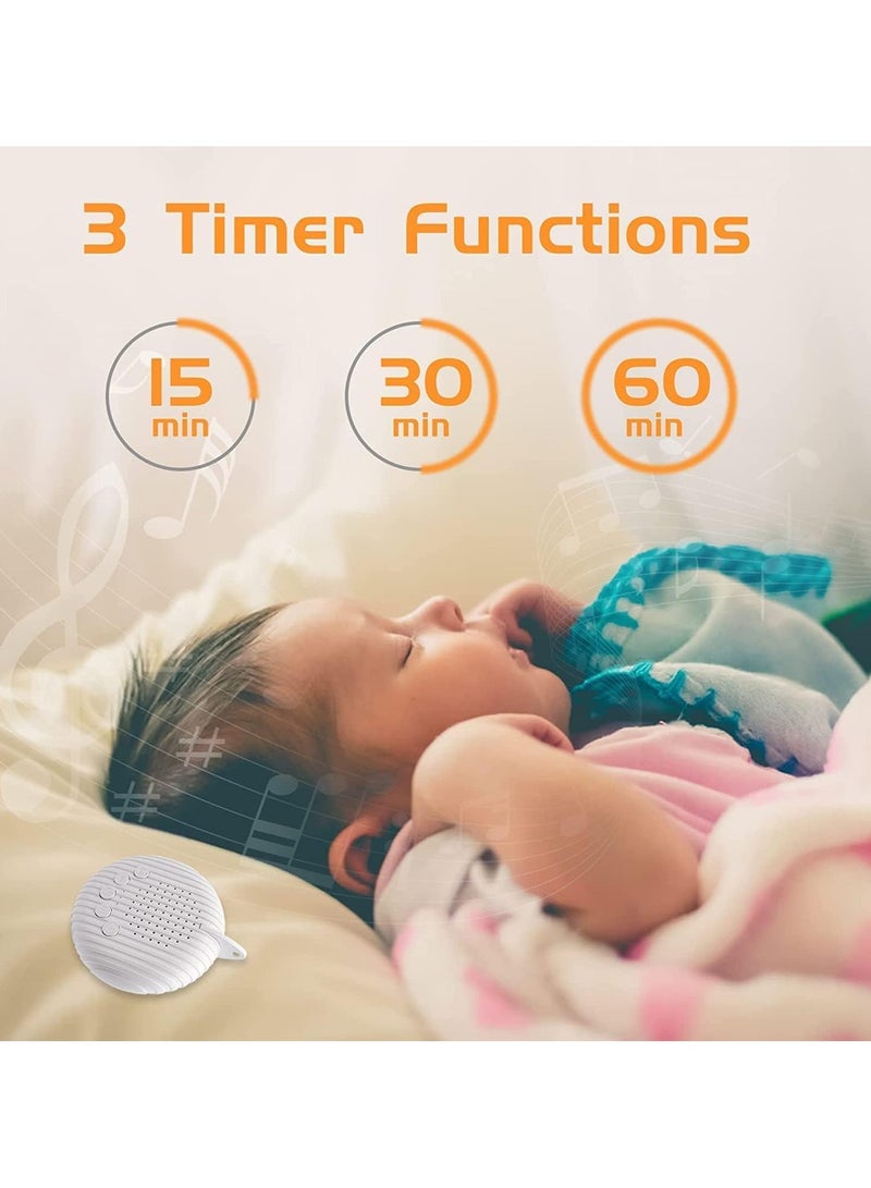 general White Noise Machine, 10 Soothing Nature Sounds Therapy Portable Sleep Sound Machine, Mini Sound Machine for Baby Kids Adults, USB Rechargeable Baby Sleep Machine with 3 Timer Memory Functions - Image 2