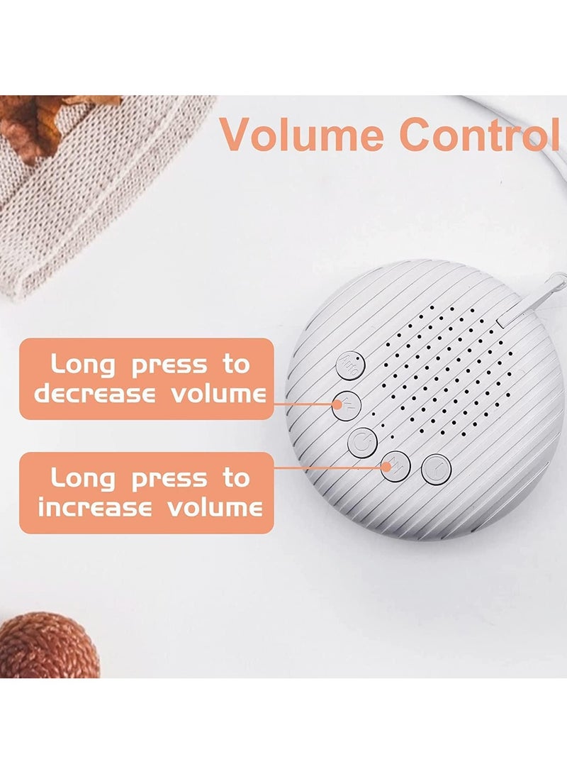general White Noise Machine, 10 Soothing Nature Sounds Therapy Portable Sleep Sound Machine, Mini Sound Machine for Baby Kids Adults, USB Rechargeable Baby Sleep Machine with 3 Timer Memory Functions - Image 5