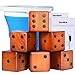 SpeedArmis 35 Giant Wooden Yard Dice Set Large Lawn Yatzee with Scoreboard Outdoor Beach Backyard Games for Adults Family Including Collapsible Bucket - Image 2