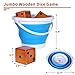 SpeedArmis 35 Giant Wooden Yard Dice Set Large Lawn Yatzee with Scoreboard Outdoor Beach Backyard Games for Adults Family Including Collapsible Bucket - Image 4