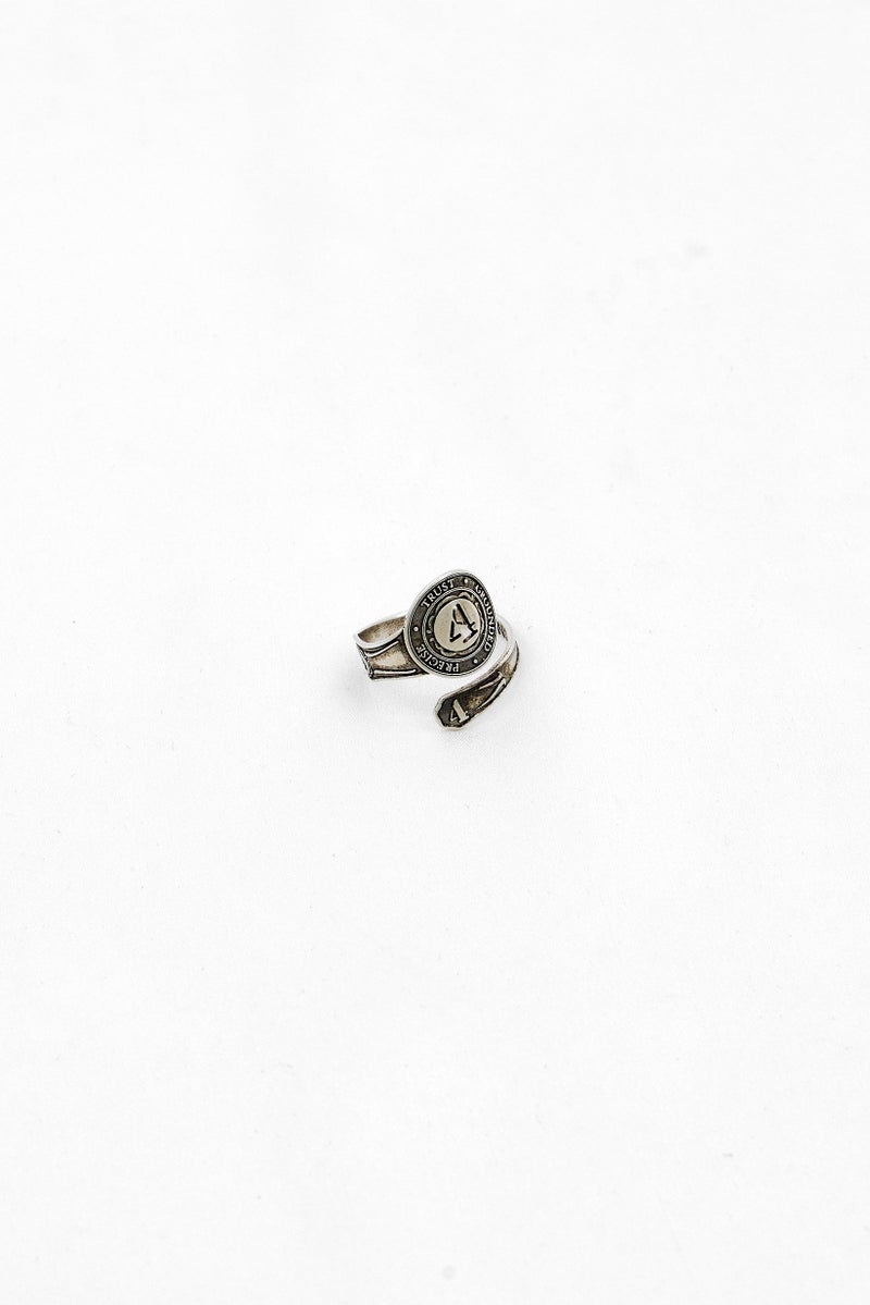 ALEX AND ANI Women Number 4 Spoon Ring, Silver  - Image 1