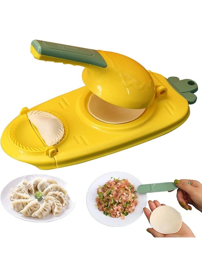 Generic - SUPAAR 2 In 1 Dumpling Maker, Dumpling Skin Maker Dumpling Mould, Kitchen Dumpling Making Tool with Stuffing Spoon, Multi-function DIY Manual Dumpling Press Molds Set - Image 1