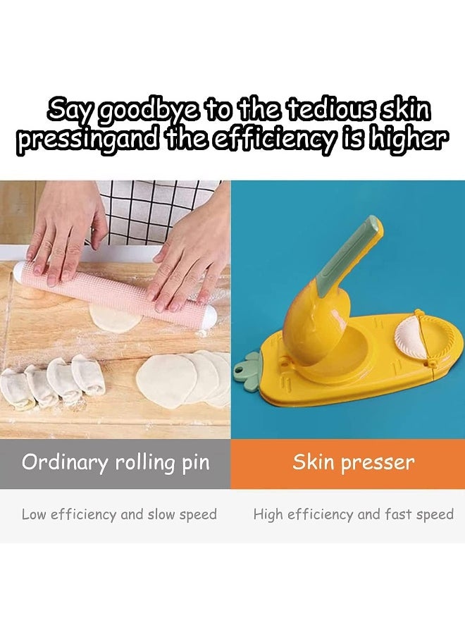 Generic - SUPAAR 2 In 1 Dumpling Maker, Dumpling Skin Maker Dumpling Mould, Kitchen Dumpling Making Tool with Stuffing Spoon, Multi-function DIY Manual Dumpling Press Molds Set - Image 1