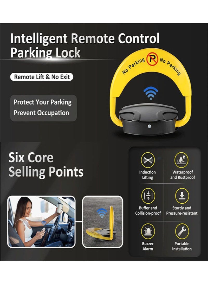 Generic Smart remote control parking lock with collision alarm, prevents others from occupying parking spaces - Image 2