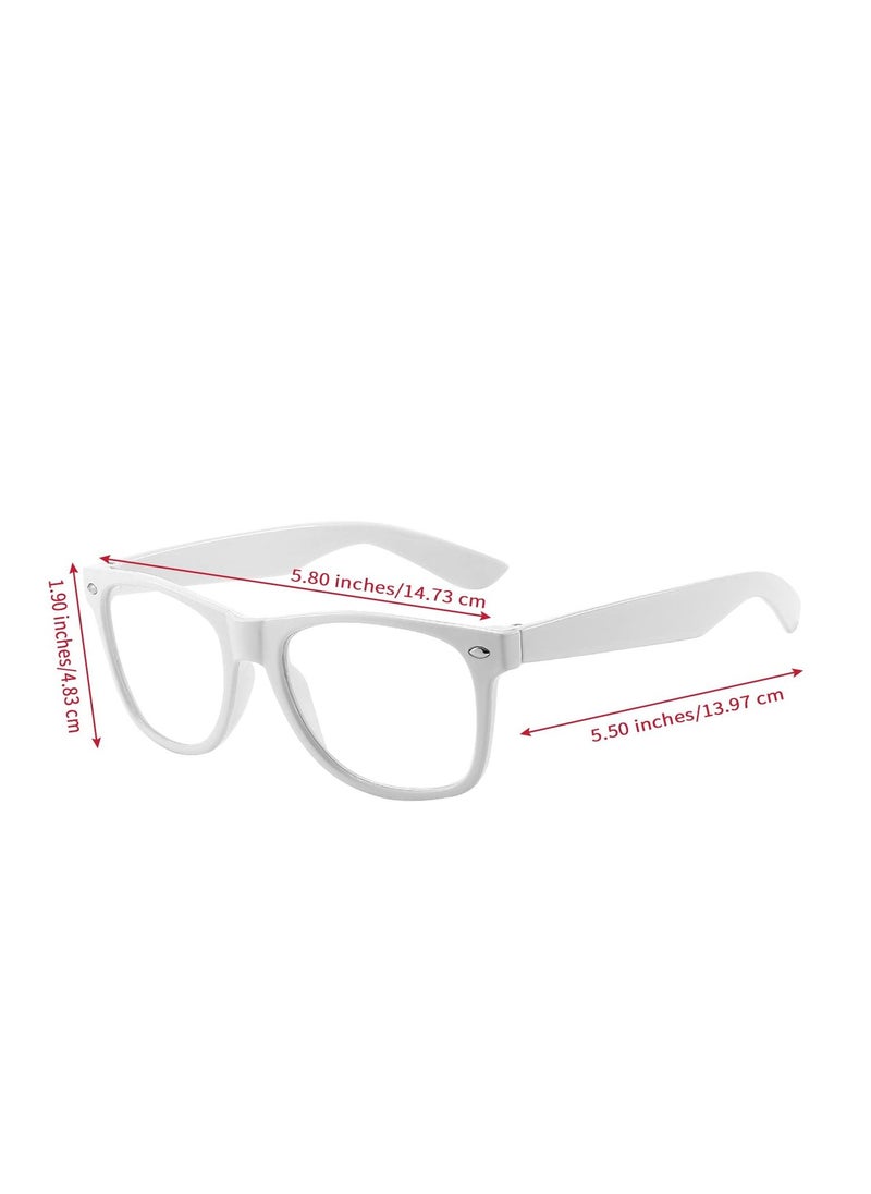 SYOSI - Special Effects Sunglasses, Peach Heart Diffraction Glasses, Festival Party Light Changing Refraction Glasses, Funny Light Diffraction Eyeglasses for Women Men Kids with Heart Effects, White - Image 1