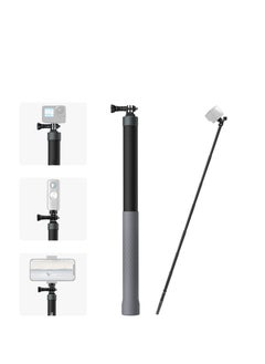 Selfie Stick Carbon Fibre, 3m/9.8FT Long Carbon Fiber Selfie Stick, Extension Invisible Selfie Stick, for GoPro Hero Max 11 10 9 8 Insta360 X3,ONE X2,ONE R,ONE X DJI Action 3 Series