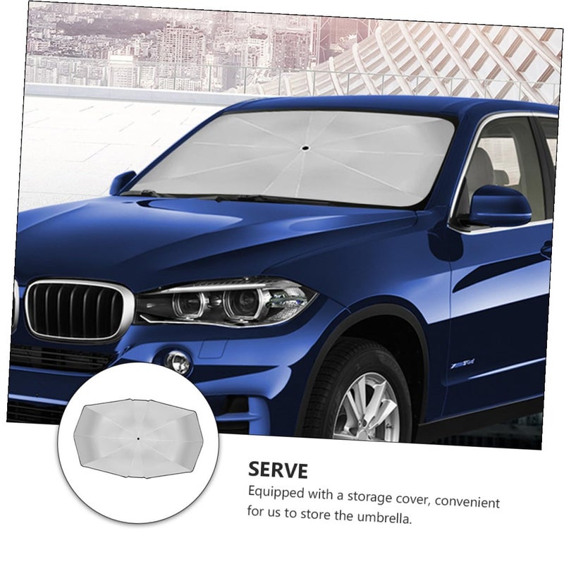 Foldable Front Windshield Sun Shade UV Heat Blocking Sunshade for Car - Image 4