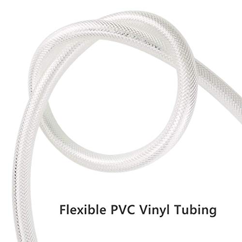 Eastrans 1/2" ID x 3/4" OD - 25 Ft High Pressure Braided Clear PVC Tubing Flexible Vinyl Tube, Heavy Duty Reinforced Vinyl Hose Tubing, BPA Free and Non Toxic - Image 5