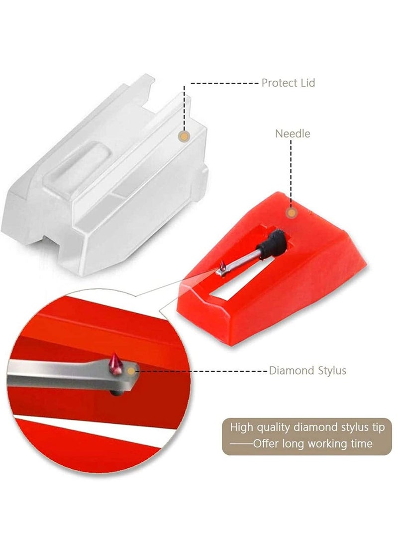 Record Player Needles Replacement Turntable Ruby Replacement Needle for Vinyl Record Player LP Phonograph Victrola ION Crosley 5 Pack