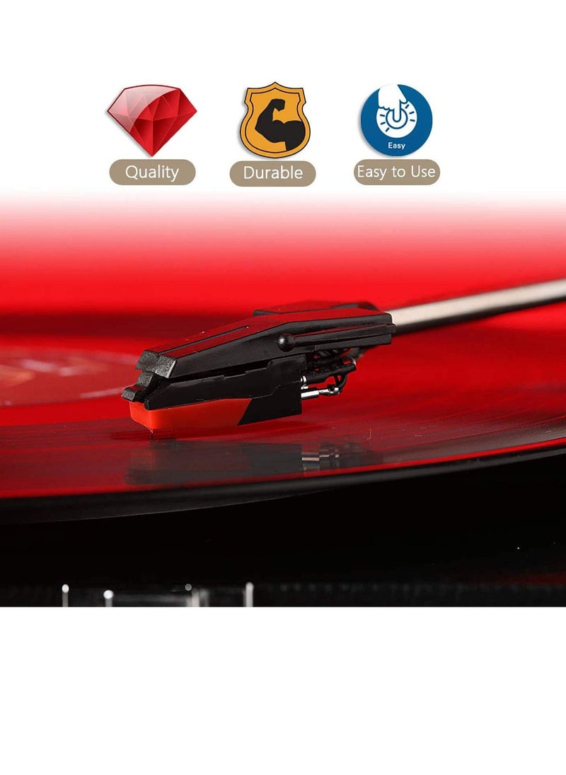 Record Player Needles Replacement Turntable Ruby Replacement Needle for Vinyl Record Player LP Phonograph Victrola ION Crosley 5 Pack