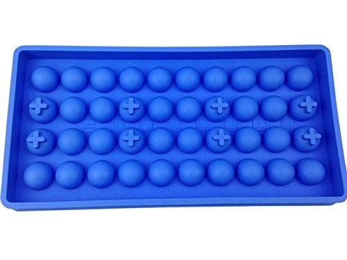 Mydio Mini Ice Ball Molds DIY Molds Tool for Candy pudding jelly milk juice Chocolate mold or Cocktails & whiskey particles (2 pack, Blue) - Image 3
