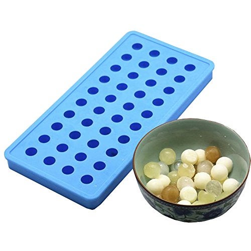 Mydio Mini Ice Ball Molds DIY Molds Tool for Candy pudding jelly milk juice Chocolate mold or Cocktails & whiskey particles (2 pack, Blue) - Image 5