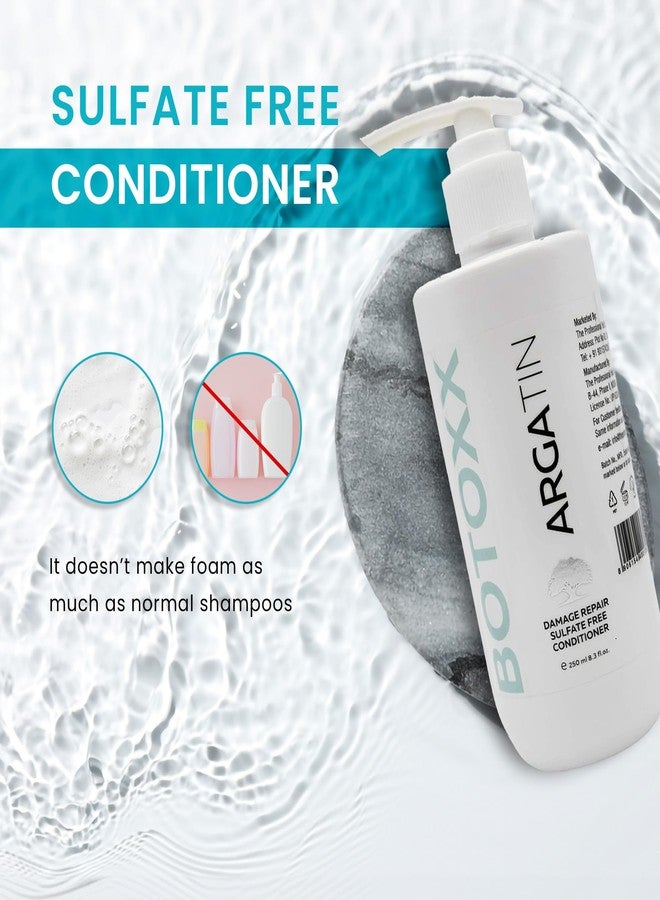 Argatin Damage Repair Conditioner with Keratin & Almond Oil, Sulphate-Free Formula for Dry, Frizzy & Damaged Hair - 250ml - Image 3