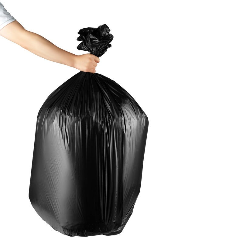 Munfix 55-60 Gallon Trash Bags Heavy Duty - Bulk 150 Pack Large Garbage Bags - Big Black Commercial Trash Can Liners - Made In USA - Image 5